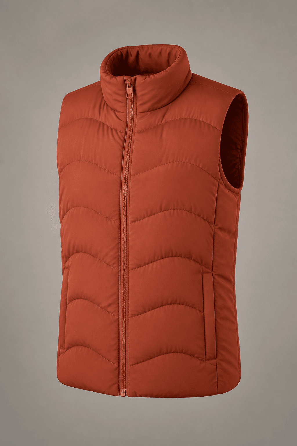 Rust Quilted Gilet
